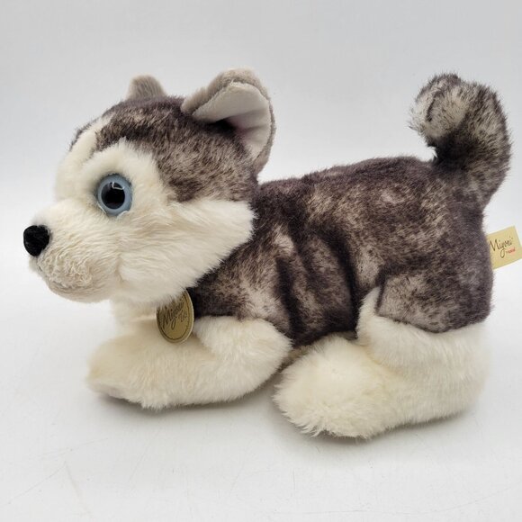 Aurora Miyoni Siberian Husky Puppy Dog Realistic 8" Plush Stuffed Animal - Picture 7 of 8